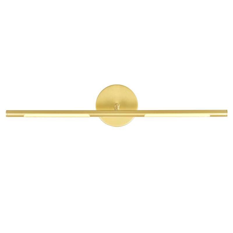 Oskil Integrated LED 24in Satin Gold Vanity Light - Satin Gold