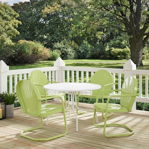 Howard Bay Key Lime 5-piece Metal Outdoor Dining Set by Havenside Home