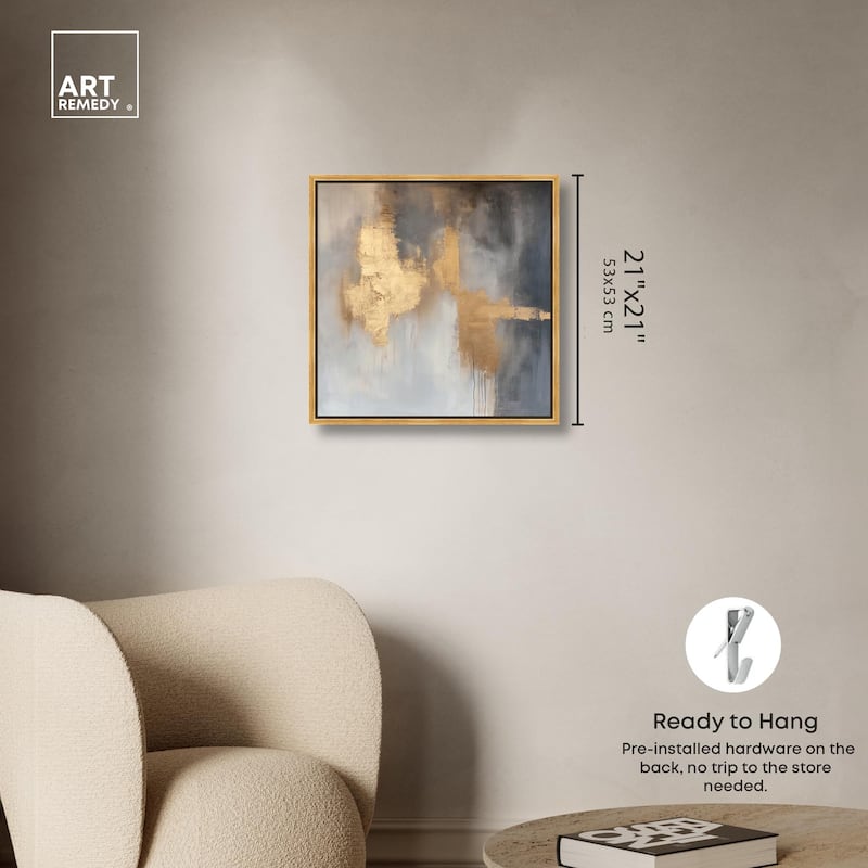 Golden Imprint Canvas by Art Remedy