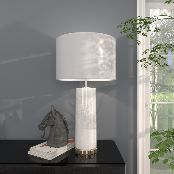 Faux marble lamp on sale