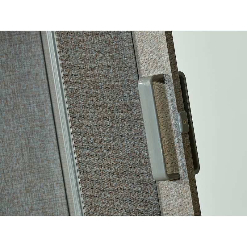 Spectrum Elite Grey Linen PVC 36-inch x 96-inch Folding Door