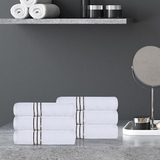 Turkish Cotton Heavyweight Hand Towel Set of 6 by Superior