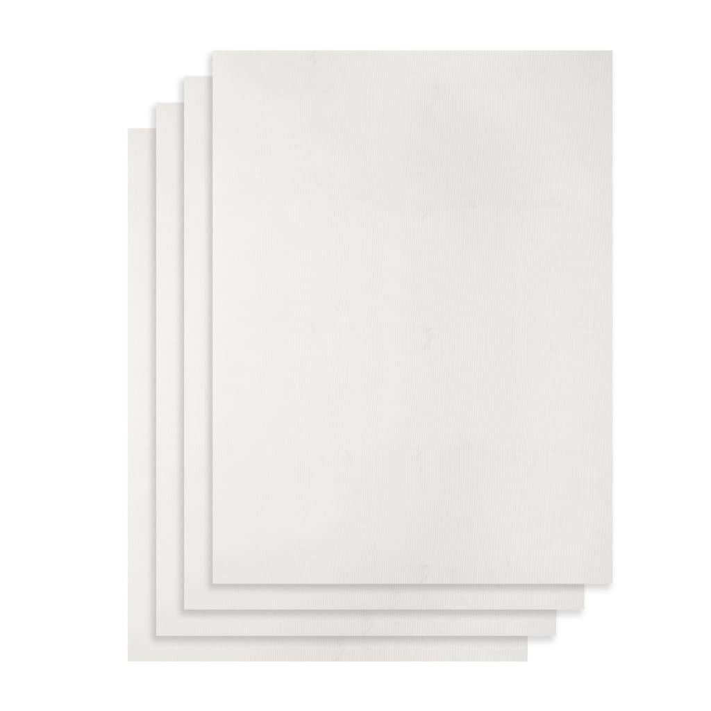 4 Pcs Oven Liners, 16 inch Non-Stick Oven Liner Cooking Mats - White