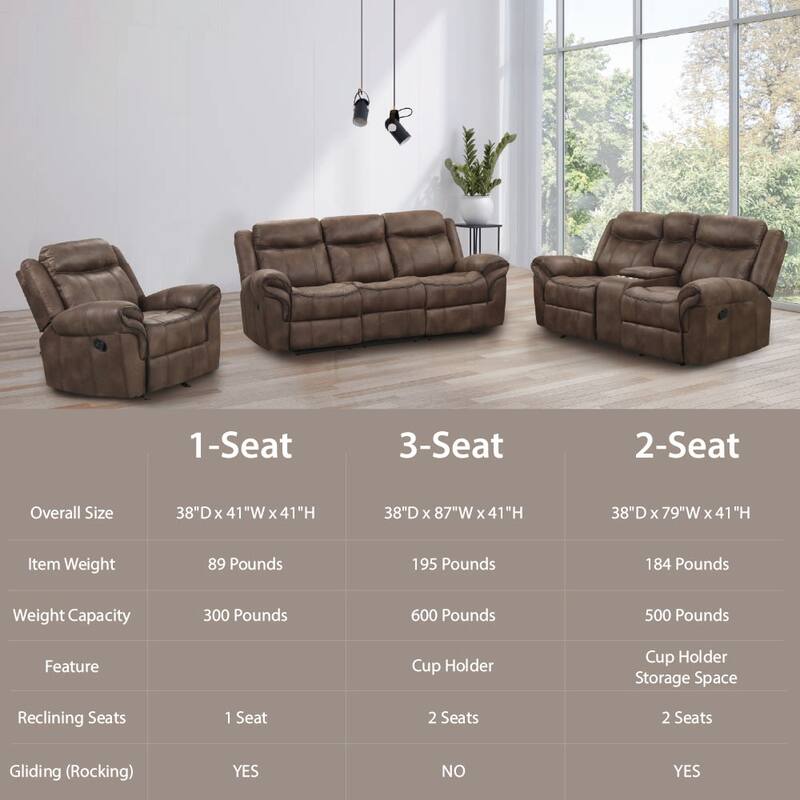 Verne Modern Manual Glider Recliner