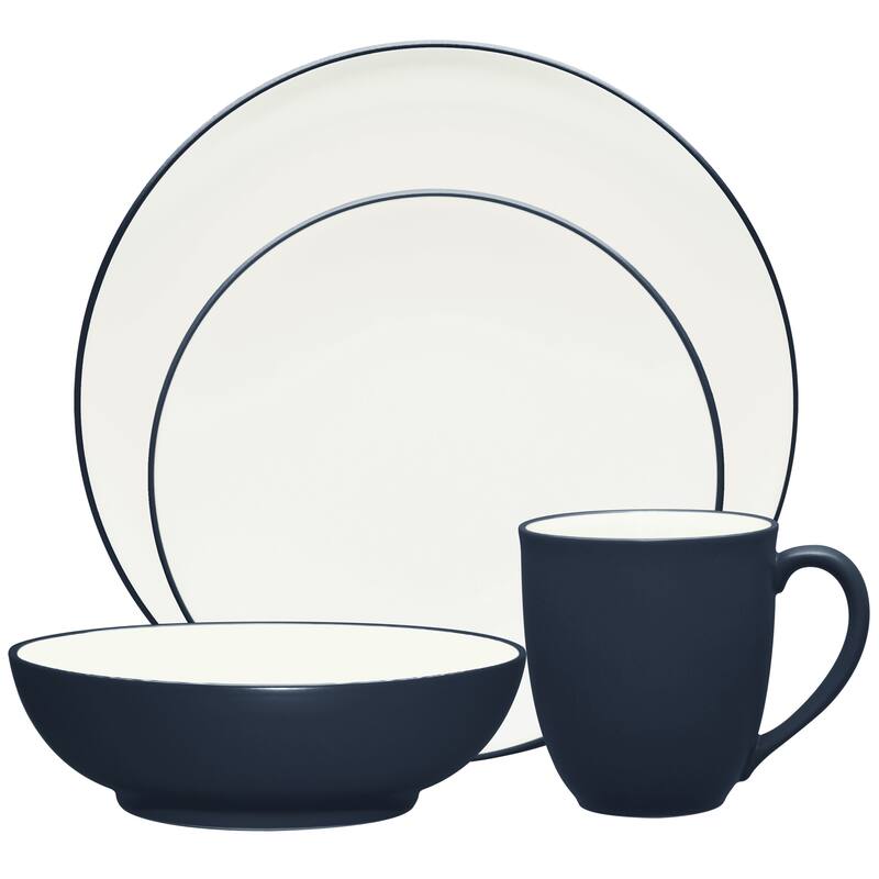 Noritake Colorwave 4-Piece Coupe Place Setting, Service for 1 - Navy
