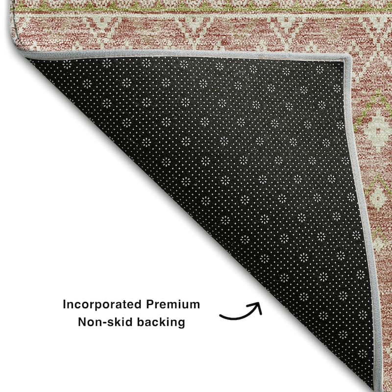 Premium Washable Super Soft Boho Geo Mayfield Rug