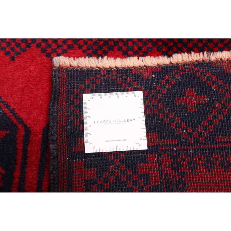 ECARPETGALLERY Hand-knotted Teimani Red Wool Rug - 3'9 x 6'8