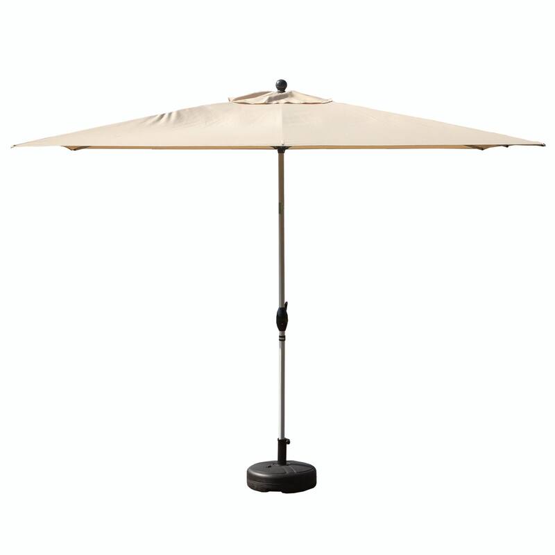 Aluminum Frame Patio Umbrella - Easy Tilt - Beige(6.5' × 10')