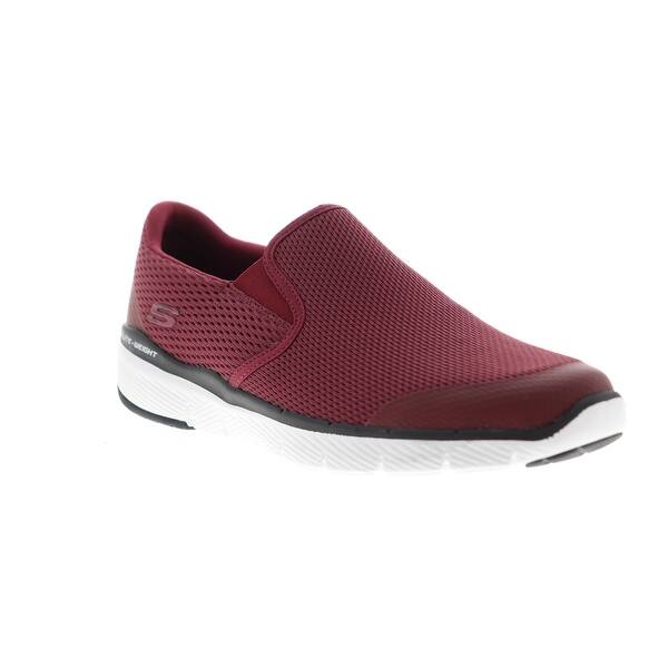 Shop Skechers Flex Advantage 3 0 Morwick Burgundy Mens Loafers