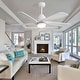 preview thumbnail 35 of 48, 52 Inch Lowe Profile Ceiling Fan with Light,3 CCT LED,Remote Control-Farmhouse, Modern, Contemporary - 52 inches