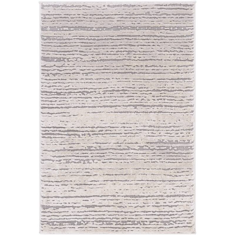 Livabliss Tranquil Modern Grey and Taupe Area Rug