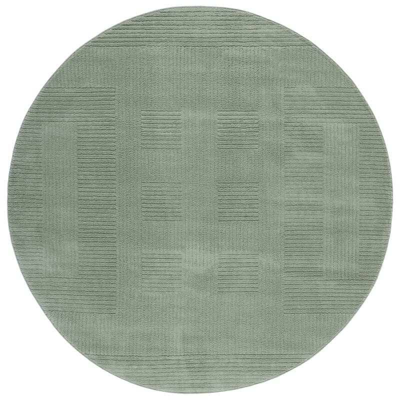 SAFAVIEH Selena Pratibha Modern Contemporary Rug - 6'7" Round - Green