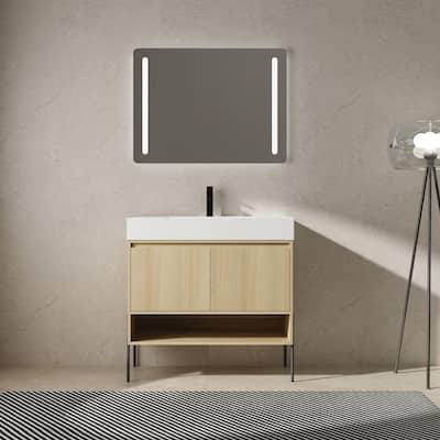 BNK 36/48 inch Freestanding Single Sink Bathroom Vanity with Soft Close Door