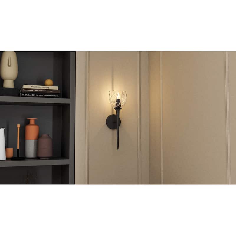 Shea 1-Light Matte Black Wall Sconce