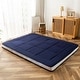 preview thumbnail 23 of 103, Padded Japanese Roll Up Floor Futon Mattress Navy - Full