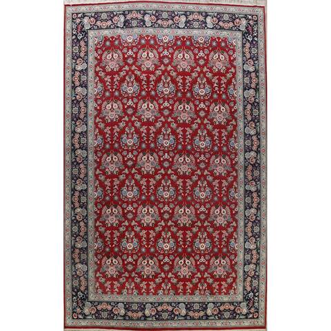 Vintage Large Floral Aubusson Oriental Area Rug Wool Handmade - 12'3" x 17'6"