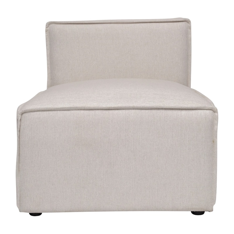 Contemporary Modular Sectional Sofa Armless Middle Chair - 36.75"D x 28.25"W x 28"H