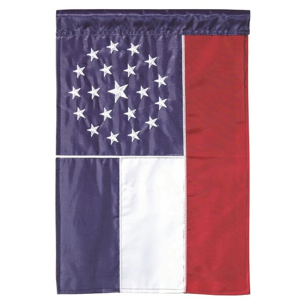 Blue, Red and White Mississippi 20 Stars Garden Flag 13" x 18" - N/A