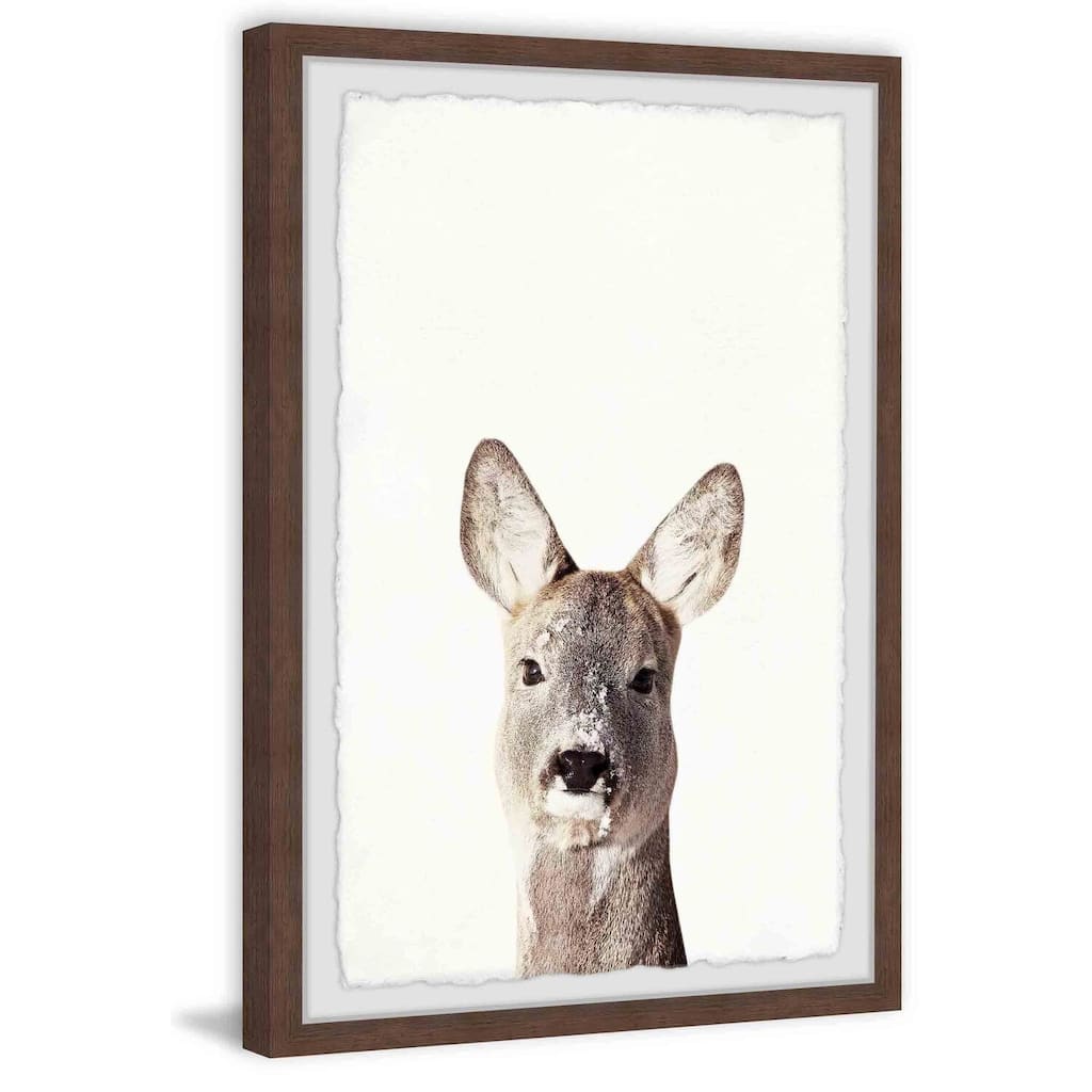 Kangaroo Close-up Framed Wall Art, Elegant Home Touch - Sophisticated Artwork for Refined Décor