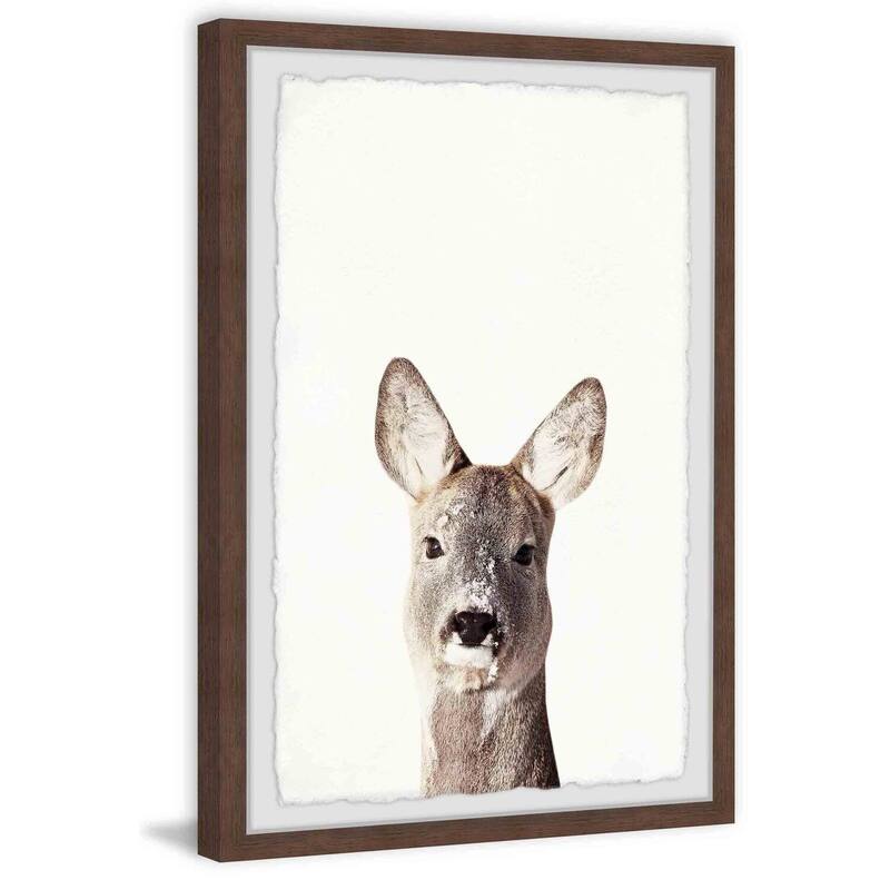 Kangaroo Close-up Framed Wall Art, Elegant Home Touch - Sophisticated Artwork for Refined Décor