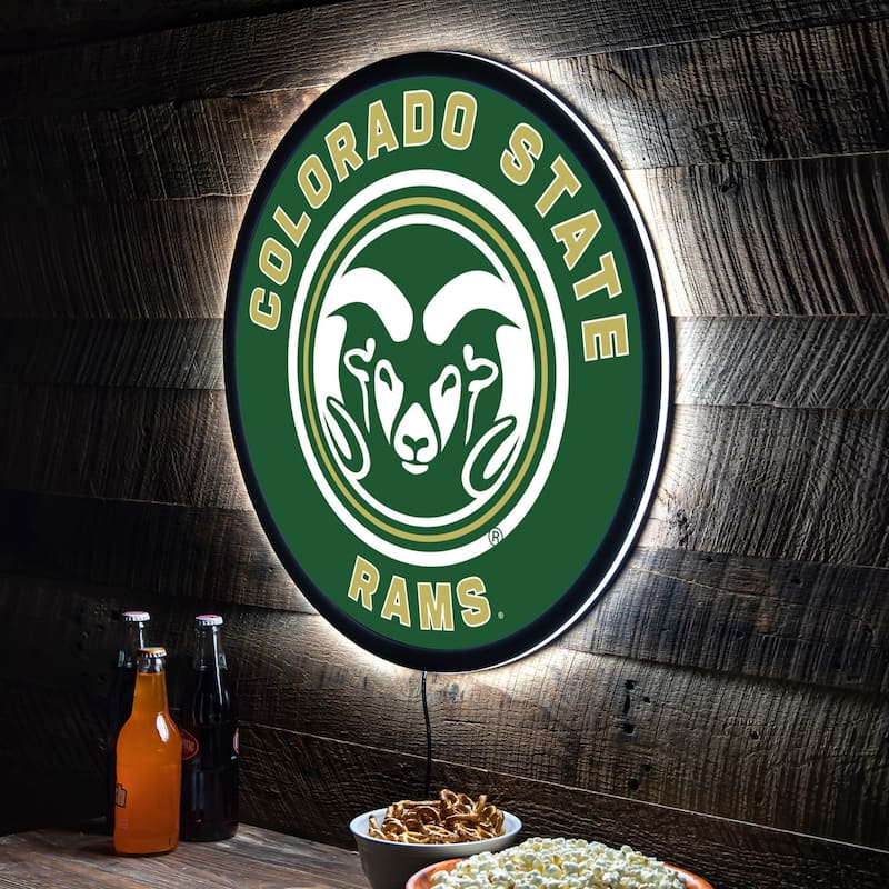 Colorado State University LED Lighted Sign - Clear