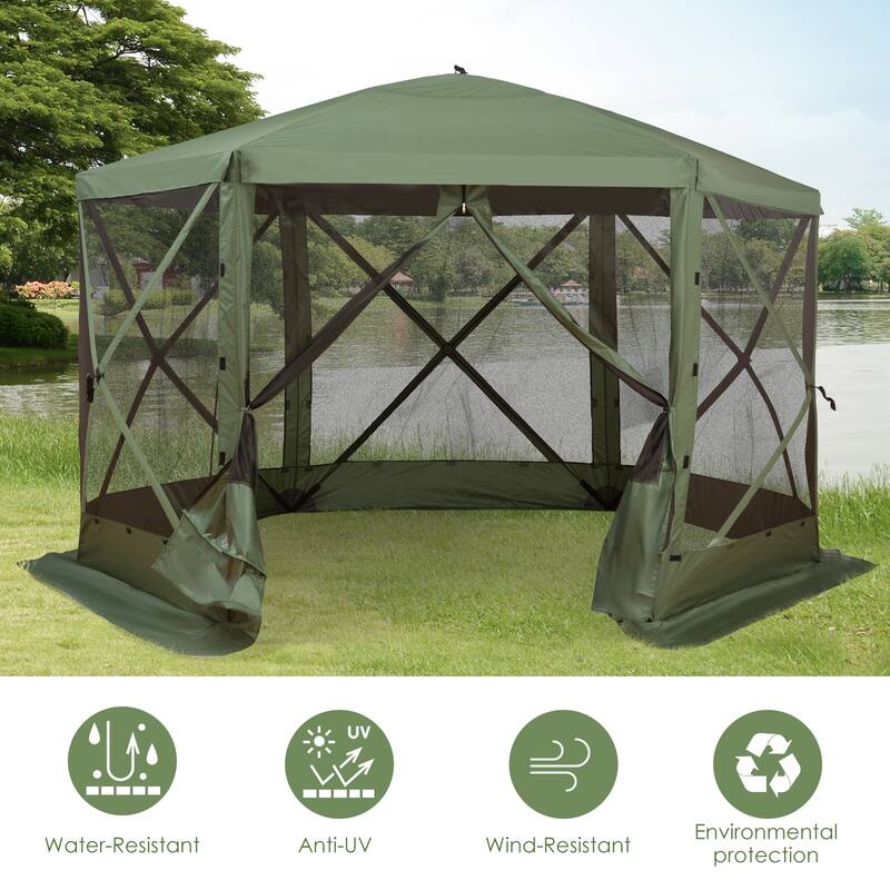 Portable Pop-Up Party Tent with UV Protection and Ventilation