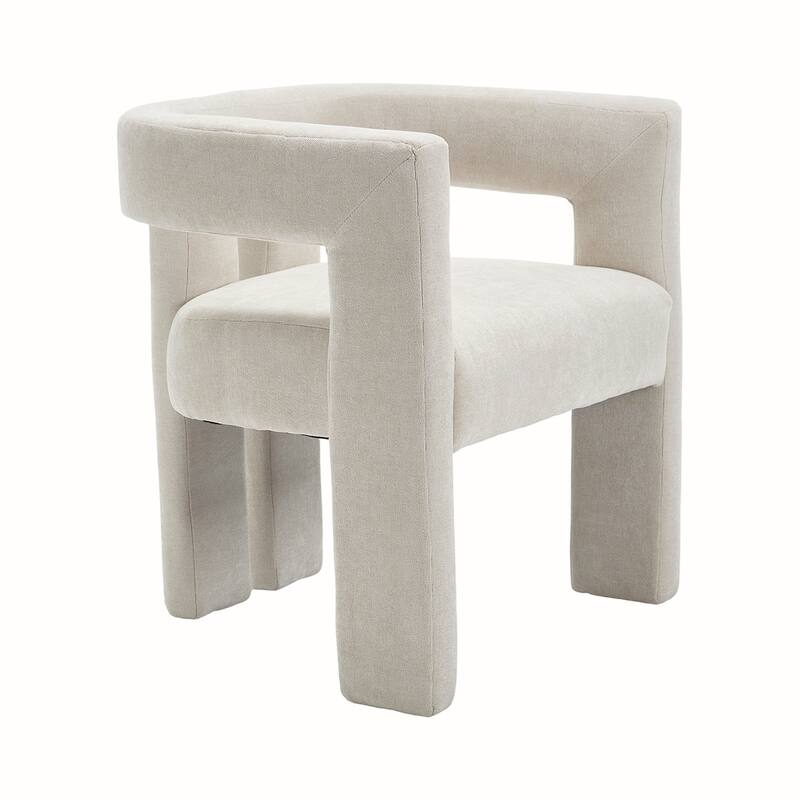 2PCS Barrel Chenille Side Chair