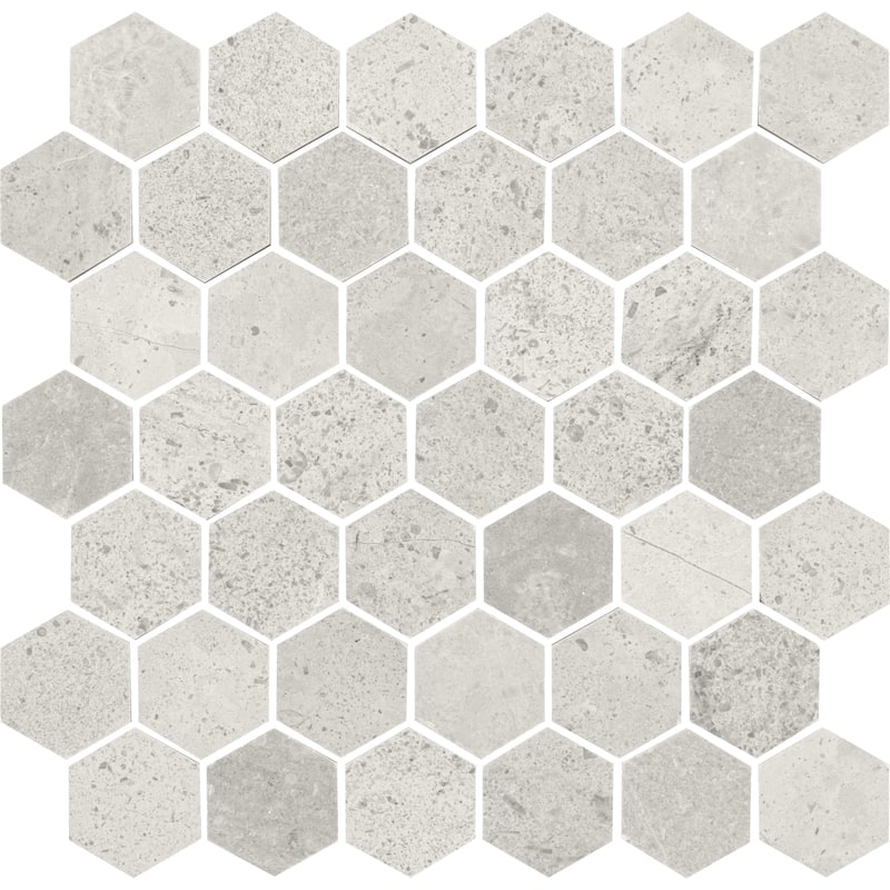 Daltile Raine 2" Hexagon Honed Natural Stone Mosaic Tile (Set of 10) (9.60 SQFT Per Carton)