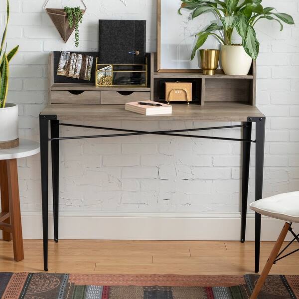Shop Carbon Loft 42 Inch Writing Desk With Small Hutch Overstock 28788987