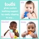 preview thumbnail 2 of 10, Frolik+Co Toothi Baby Teether 2 pack - undroppable and adaptable teething support