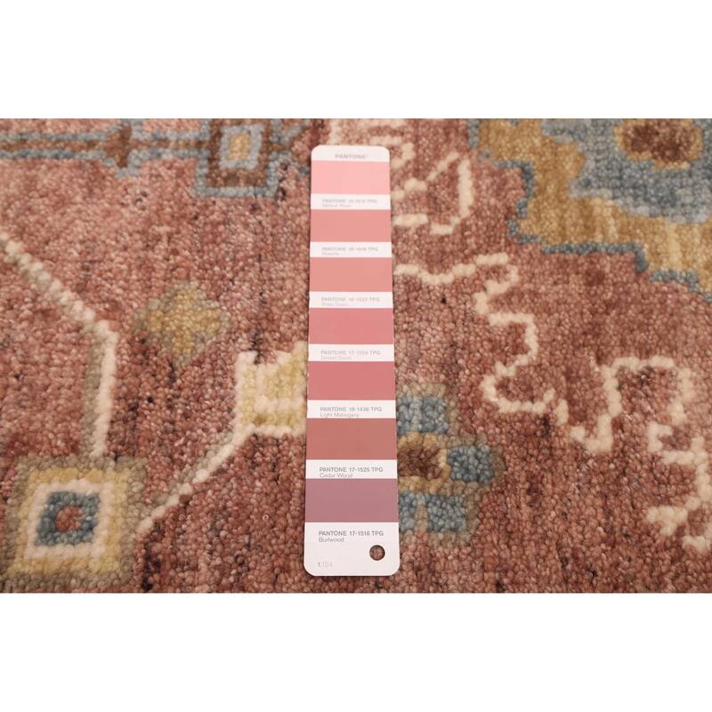 ECARPETGALLERY Hand-knotted Modern Oushak Dark Violet Wool Rug - 8'1 x 10'2