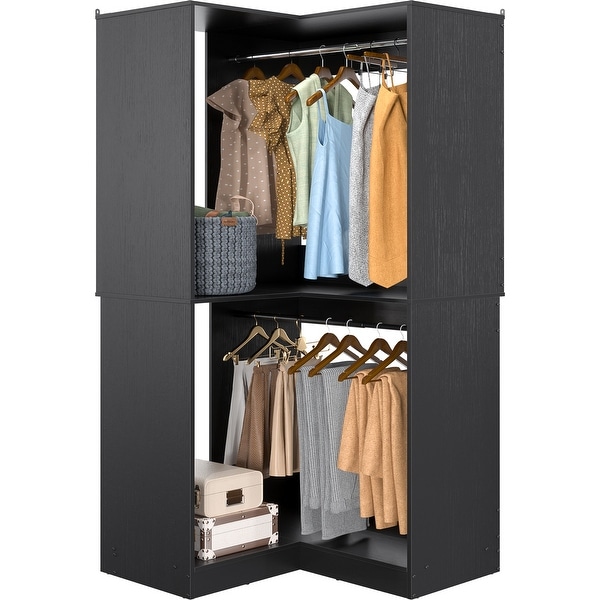 Vryon Corner Closet Organizer, Space-saving Closet System