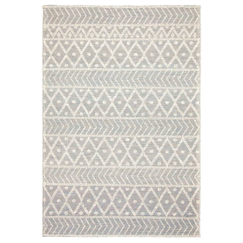 ECARPETGALLERY Braid weave Sienna Grey Wool Rug - 6'1 x 9'1 - Grey - 6'1 x 9'1