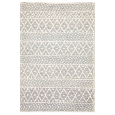 ECARPETGALLERY Braid weave Sienna Grey Wool Rug - 6'1 x 9'1