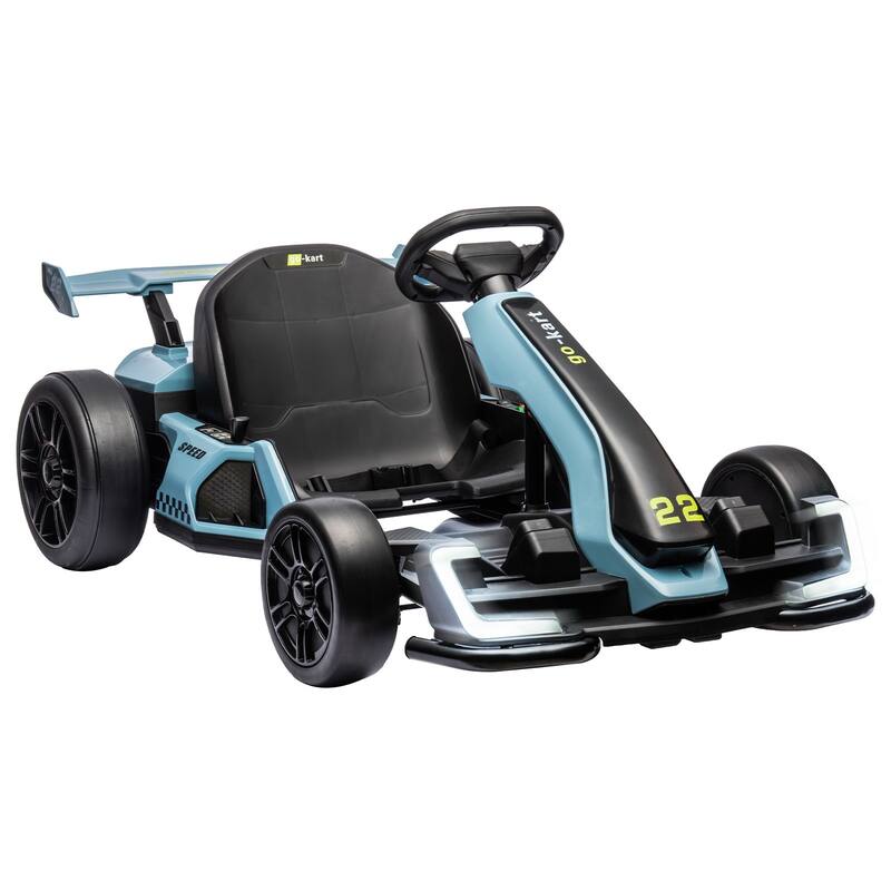 24V Kids Electric Drift Kart Ride on Toy for Kids - Blue