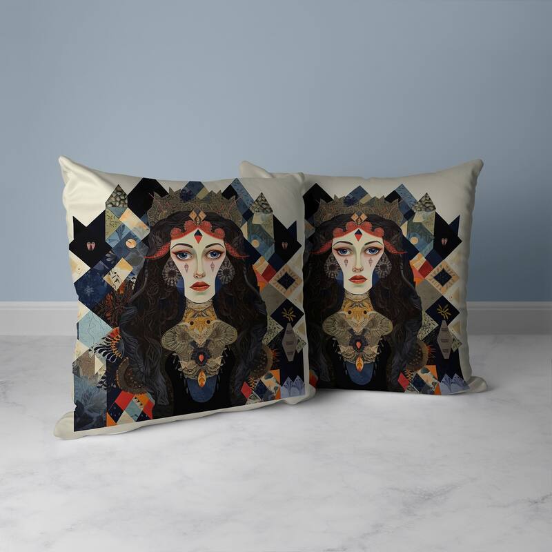 Supreme Serenity Faux Suede Reversible Throw Pillow Multi