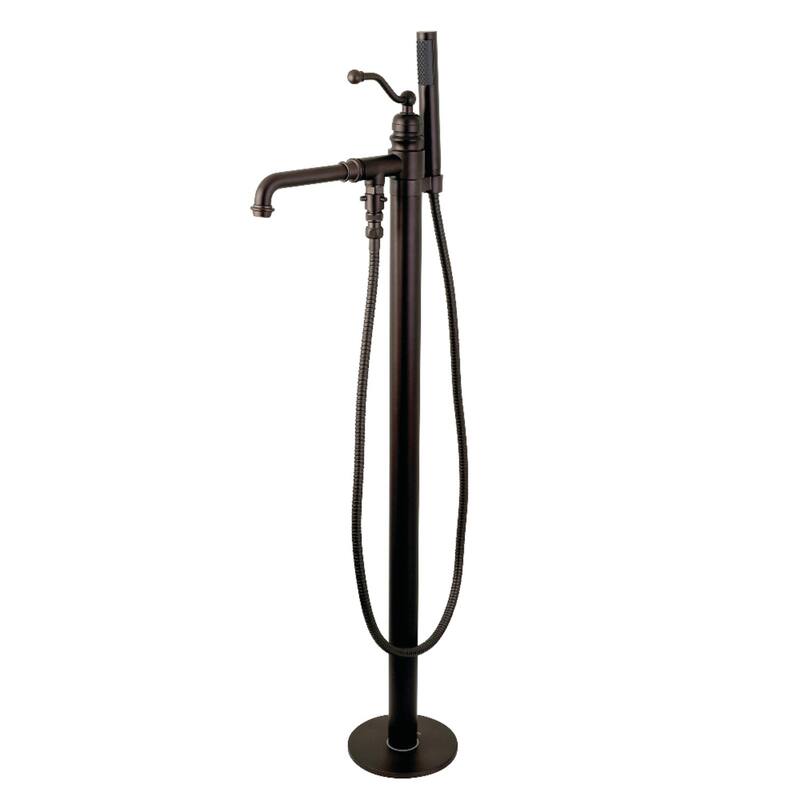 Kingston Brass English Country Freestanding Tub Faucet with Hand Shower - Oil Rubbed Bronze