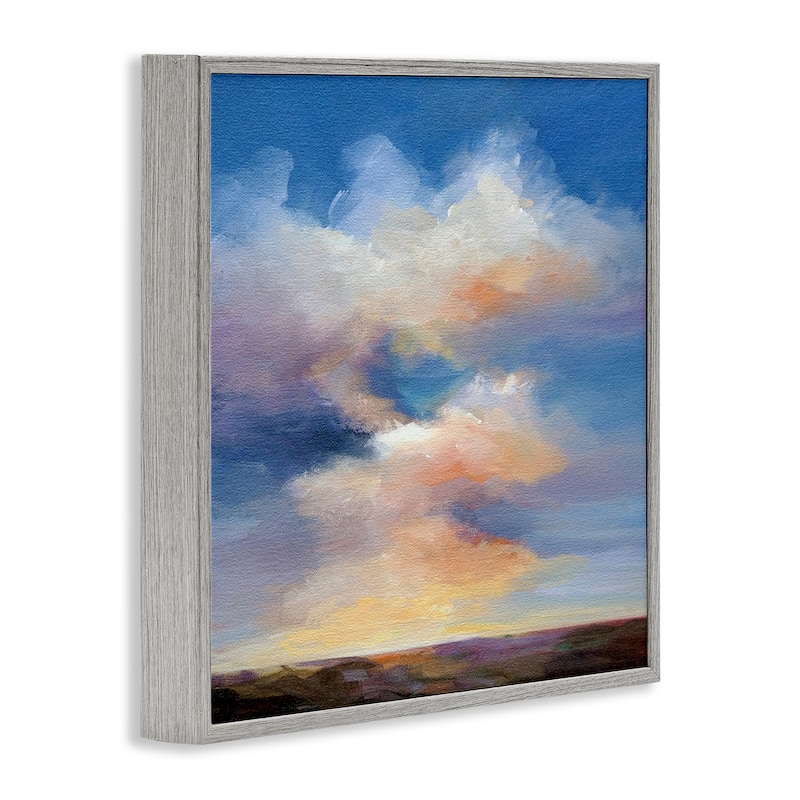 Stupell Luminous Sunset Clouds Framed Giclee Art Design By Karen Hale