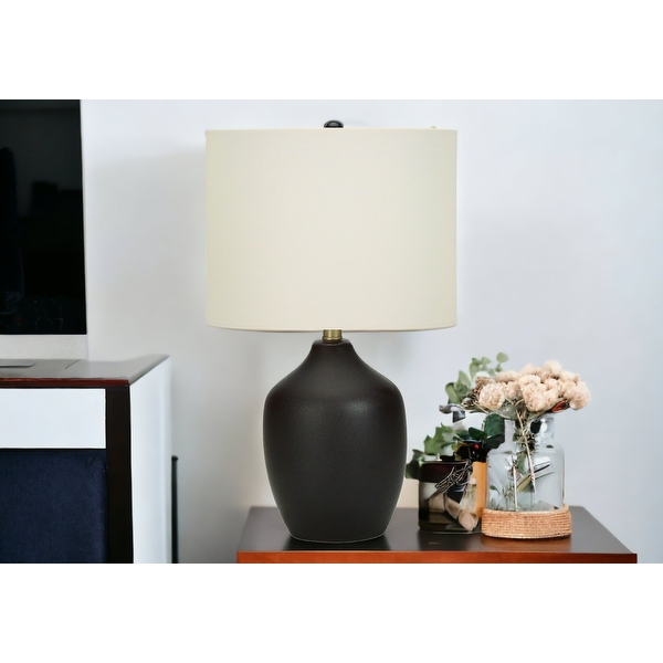 Black urn table lamp discount