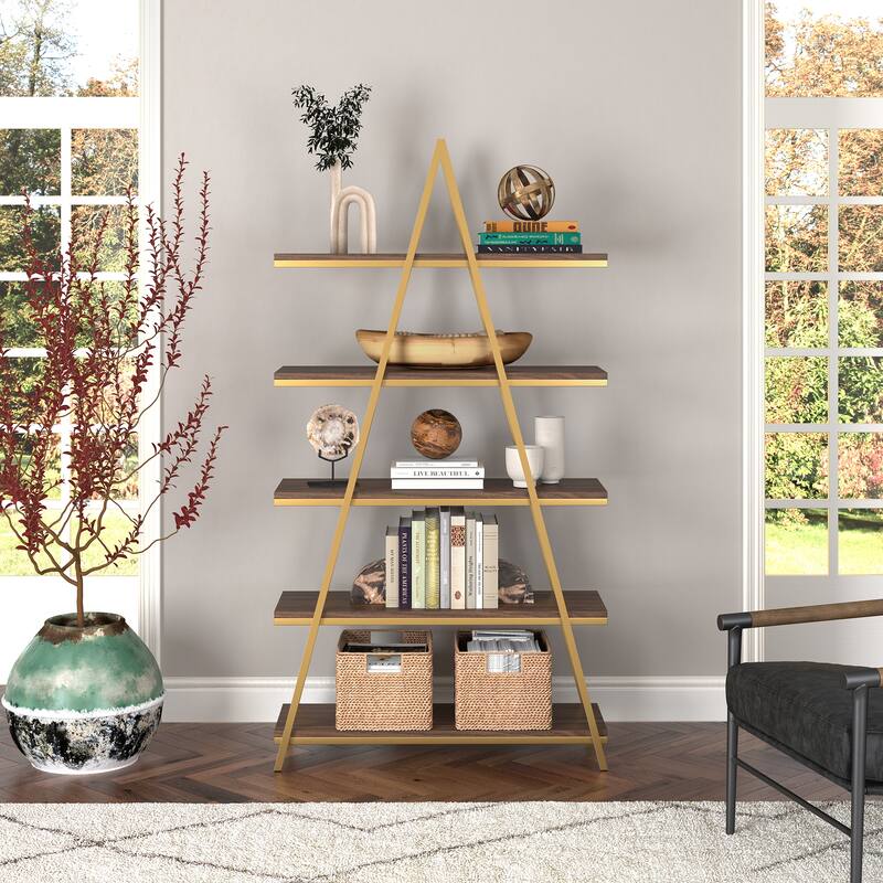 Conry 68'' Tall A-Frame Bookcase