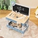 preview thumbnail 1 of 7, Kids Play Tool Workbench Set with 61 Pcs Tool and Parts Set-Blue - 19.5" x 11.5" x 28.5" Blue