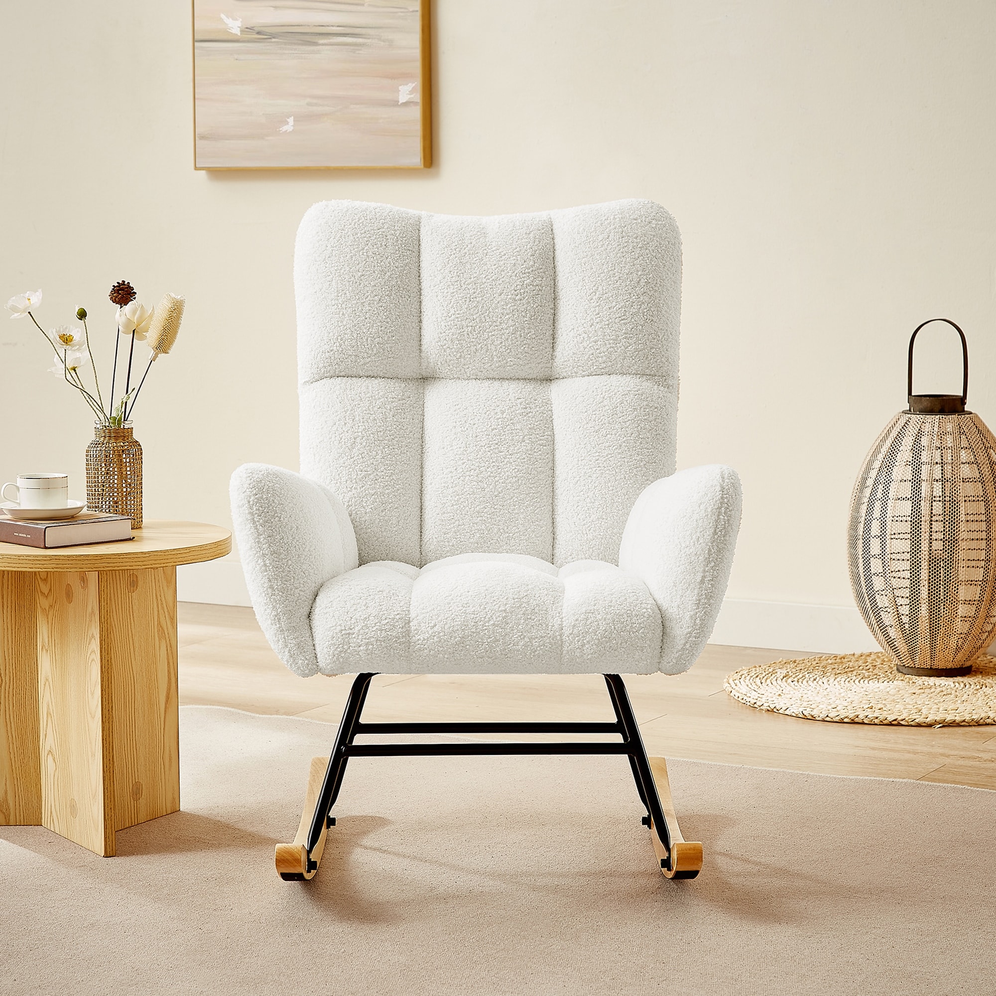 Off white rocking chair sales