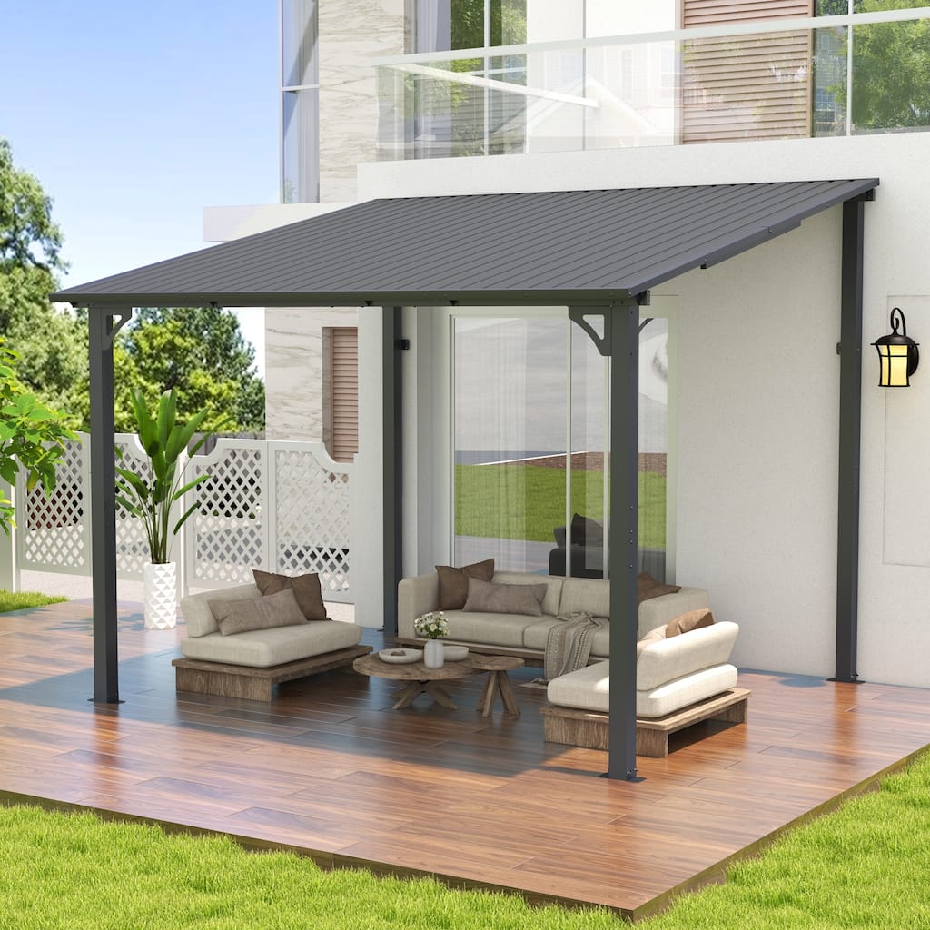 Outdoor Wall Mounted Gazebos Backyard Gazebo Awning