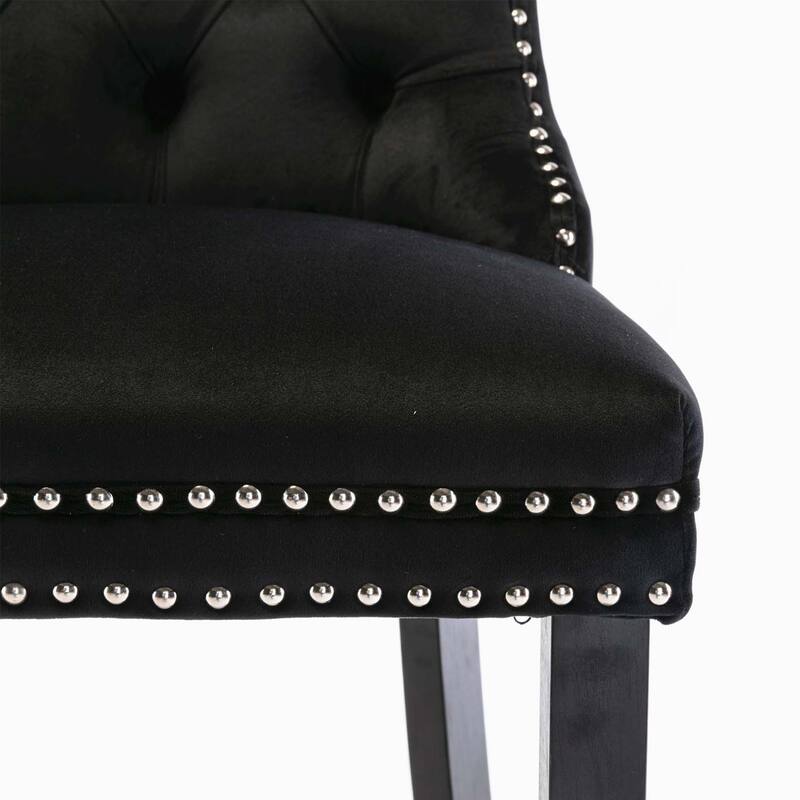 Contemporary Velvet Upholstered Barstools