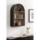 preview thumbnail 10 of 30, Kate and Laurel Megara Arched Wall Mounted Cabinet - 16x5x24