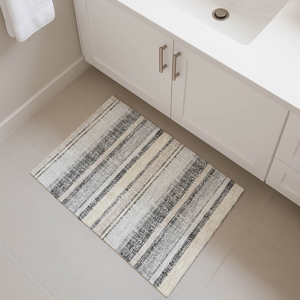 Premium Washable Super Soft Vintage Stripe Mayfield Rug