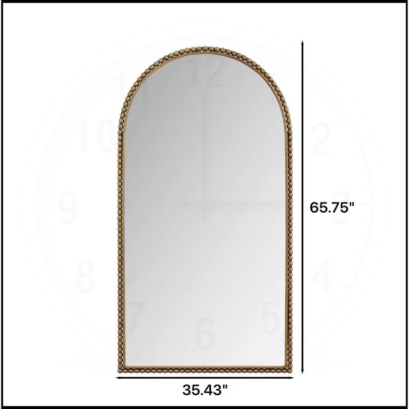 Iron Arch Retro Full Length Mirror With Supporting Feet