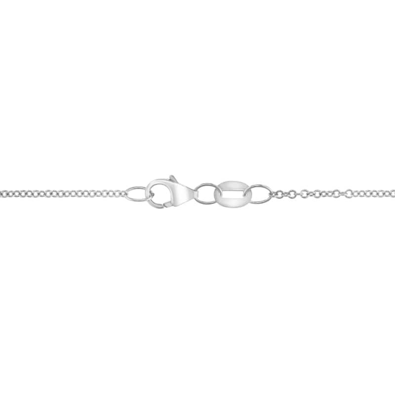 Effy Women's 14K White Gold Diamond Cross Pendant Necklace