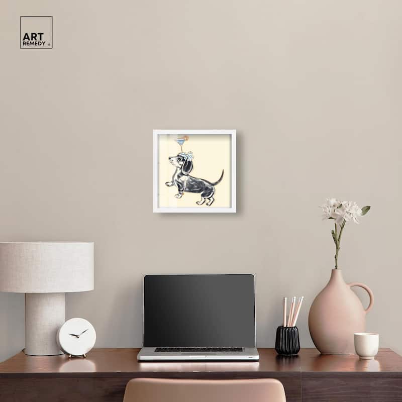 Martini Pup I Shadowbox by Art Remedy