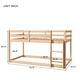 preview thumbnail 7 of 33, Twin Size Wood Loft Bed with Ladder and Fence for Kids, Boys and Girls